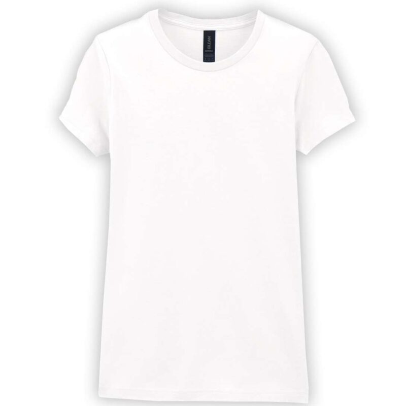 gil64000-white-a1 Gildan SOFTSTYLE™ LADIES' T-SHIRT` - Λευκό