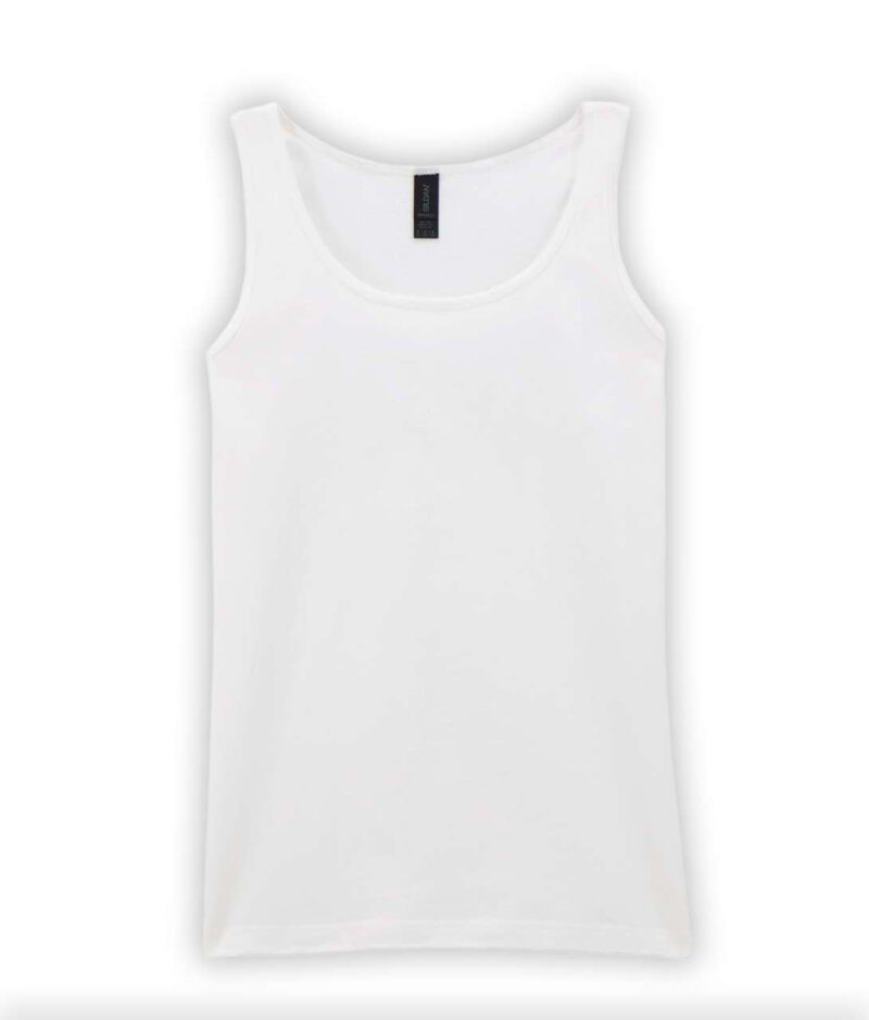 gil64200-white-a1 Gildan SOFTSTYLE™ LADIES TANK TOP - Λευκό
