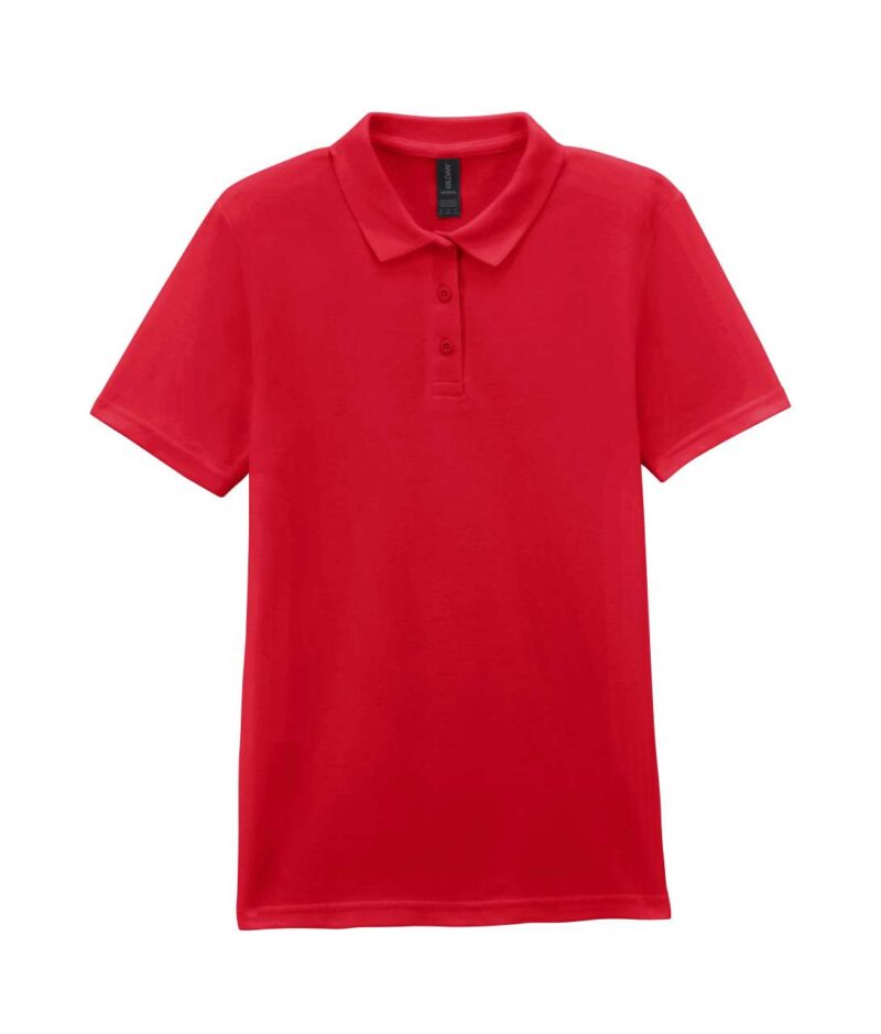 Gildan SOFTSTYLE™ LADIES' DOUBLE ΠΙΚΕ POLO - Κόκκινο