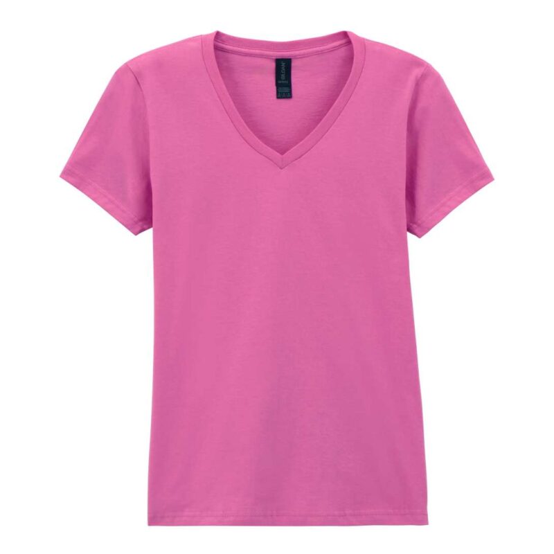 gil64v00-azalea-a2 Gildan SOFTSTYLE™ T-SHIRT LADIES V-NECK - αζαλέα