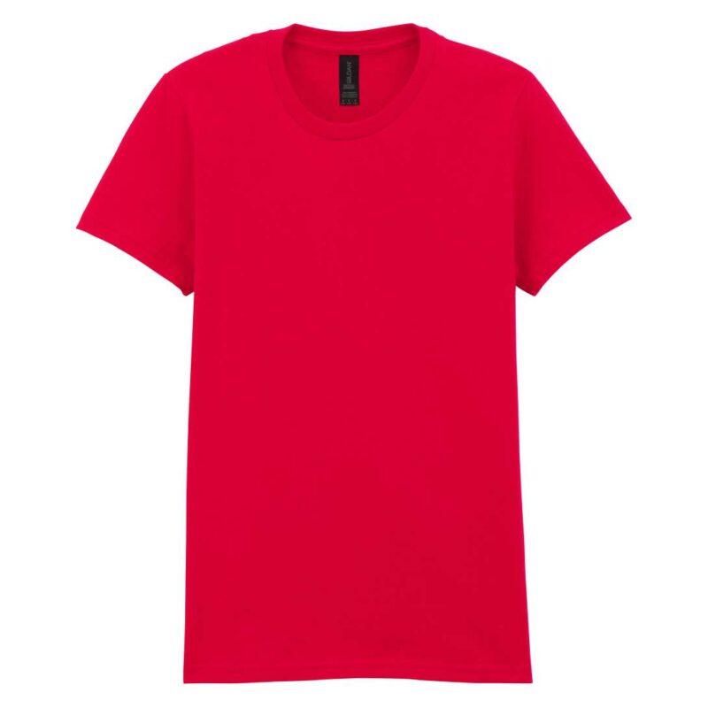 gil65000-red-a2 Gildan T-SHIRT για WOMEN MIDWEIGHT SOFTSTYLE™ - Κόκκινο