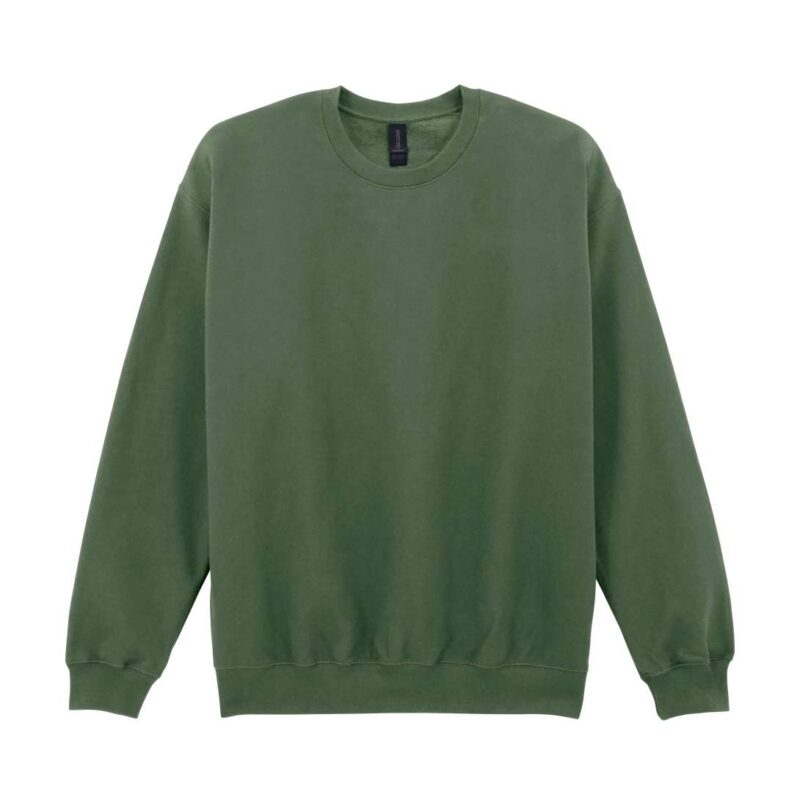 Gildan SOFTSTYLE™ MIDWEIGHT CREWNECK FLEECE ADULT - Στρατιωτικό Πράσινο