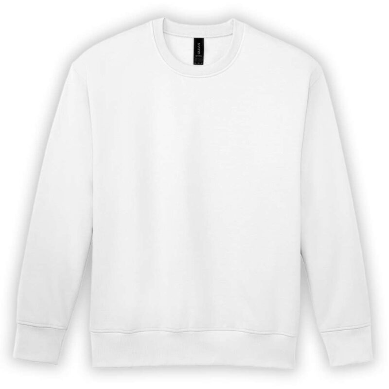 gisf000-white-a1 Gildan SOFTSTYLE™ MIDWEIGHT CREWNECK FLEECE ADULT - Λευκό