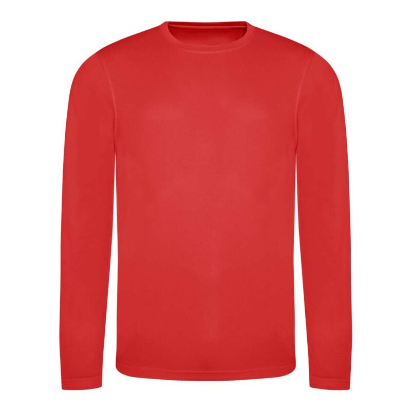 jc002-fire_red-a1 Just Cool LONG SLEEVE COOL T-shirt - Φλογερό κόκκινο