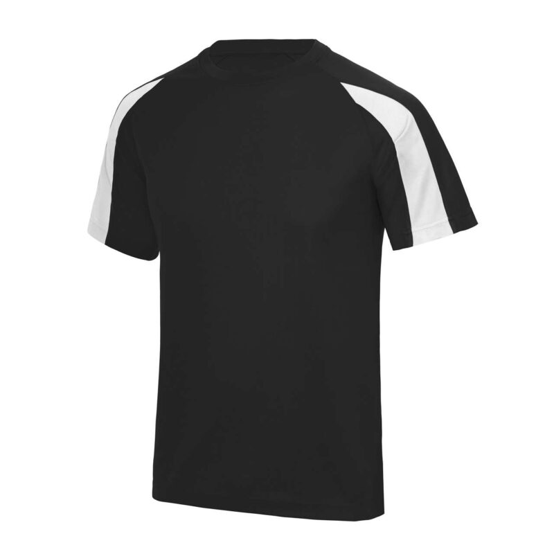 jc003-jet_blackarctic_white-a1 Just Cool CONTRAST COOL Μπλουζάκι - Jet Black/Arctic White