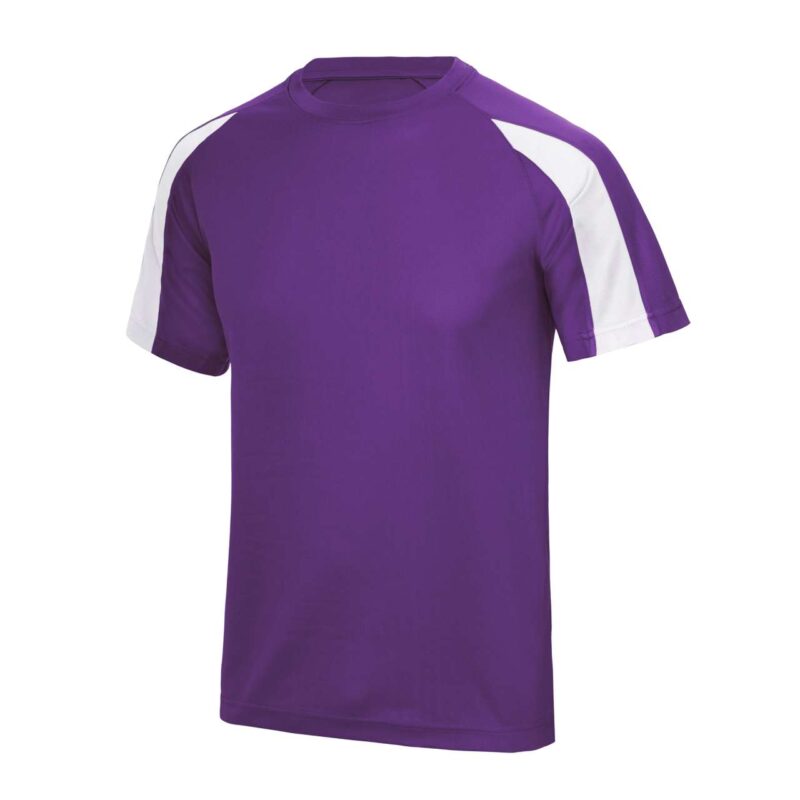 jc003-purplearctic_white-a1 Just Cool CONTRAST COOL Μπλουζάκι - Purple/Arctic White