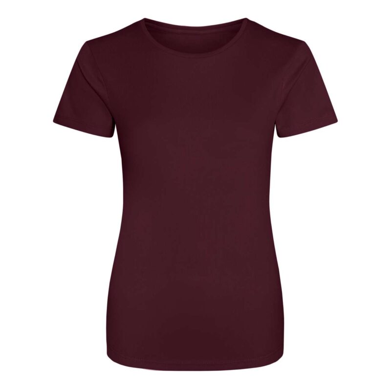 jc005-burgundy-a1 Just Cool T-shirt WOMEN COOL - μπορντό