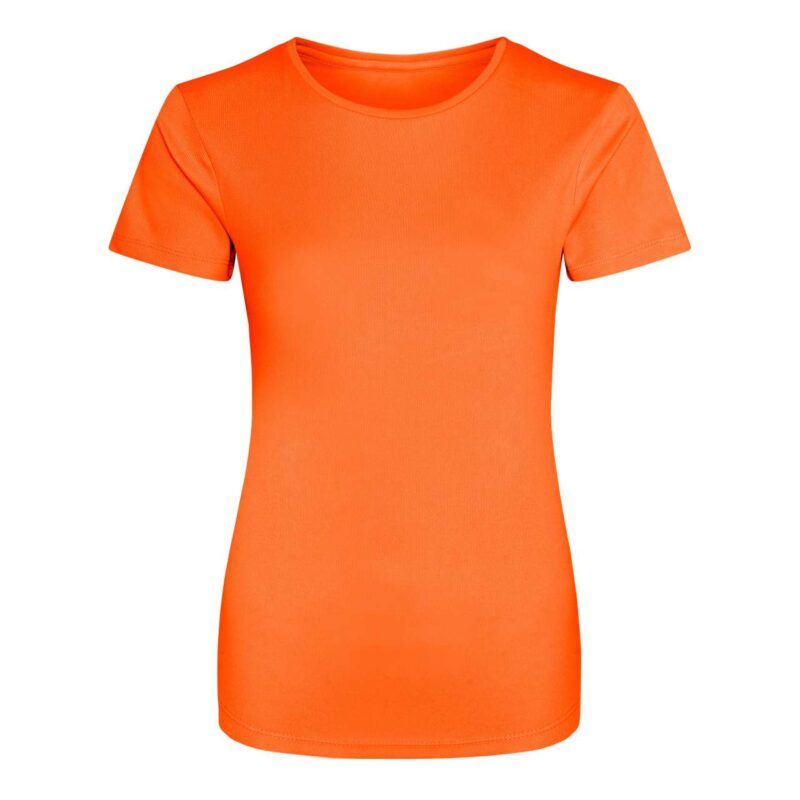 jc005-electric_orange-a1 Just Cool T-shirt WOMEN COOL - Electric Orange