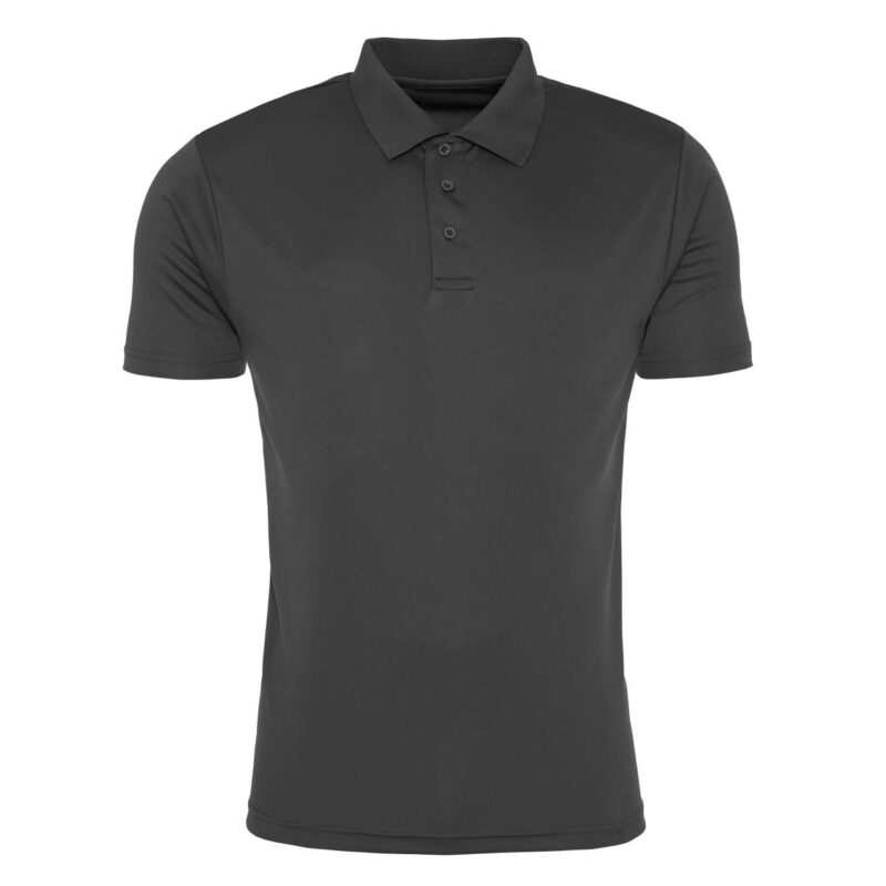 jc021-charcoal-a1 Just Cool COOL SMOOTH POLO - Ανθρακί