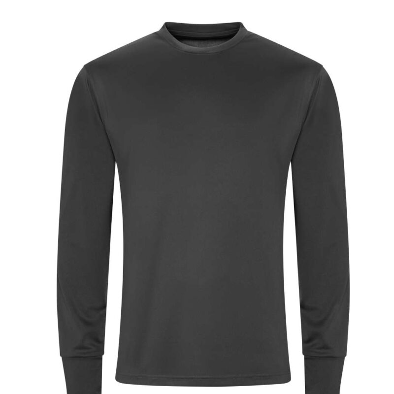 jc023-charcoal-a1 Just Cool LONG SLEEVE ACTIVE Μπλουζάκι - Ανθρακί