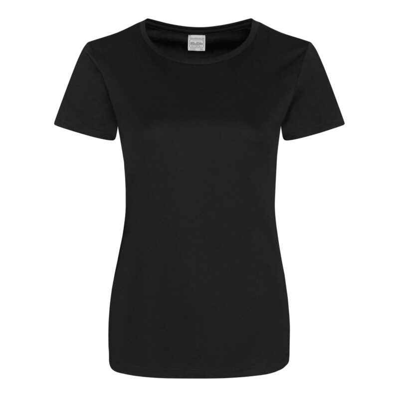 jc025-jet_black-a1 Just Cool Μπλουζάκι SMOOTH'S WOMEN COOL - Κατάμαυρο