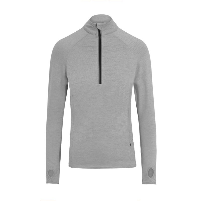 jc030-silver-grey-a1 Just Cool COOL FLEX 1/2 ZIP TOP - Silver Grey