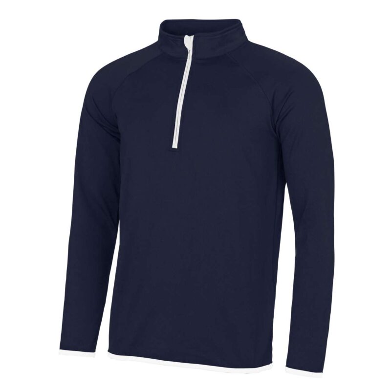Just Cool Ανδρικό COOL 1/2 SWEAT ZIP - French Navy/Arctic White