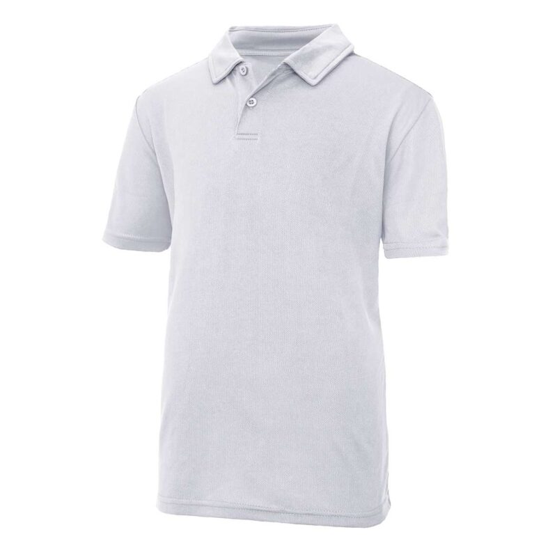 jc040j-heather_grey-a1 Just Cool KIDS COOL POLO - Heather Grey