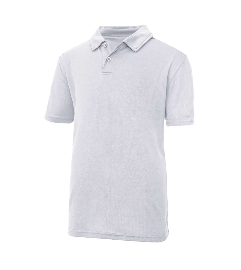 jc040j-heather_grey-a1 Just Cool KIDS COOL POLO - Heather Grey