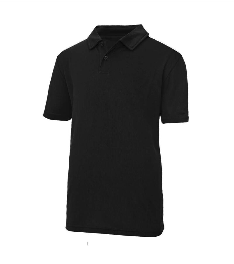 jc040j-jet_black-a1 Just Cool KIDS COOL POLO - Κατάμαυρο
