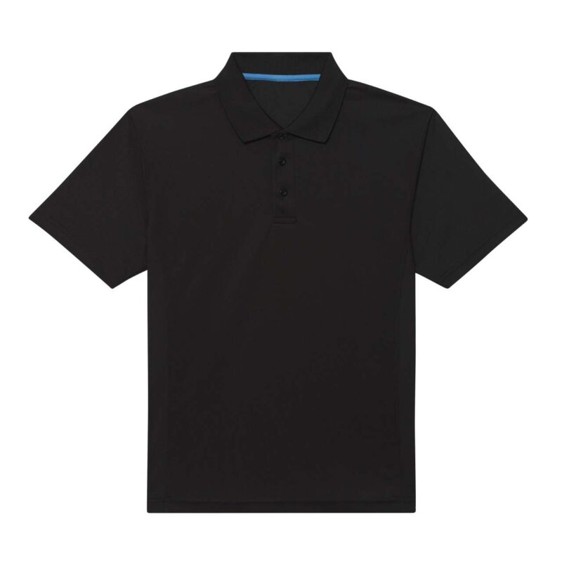 jc041-jet_black-a2 Just Cool SUPERCOOL PERFORMANCE POLO - Κατάμαυρο