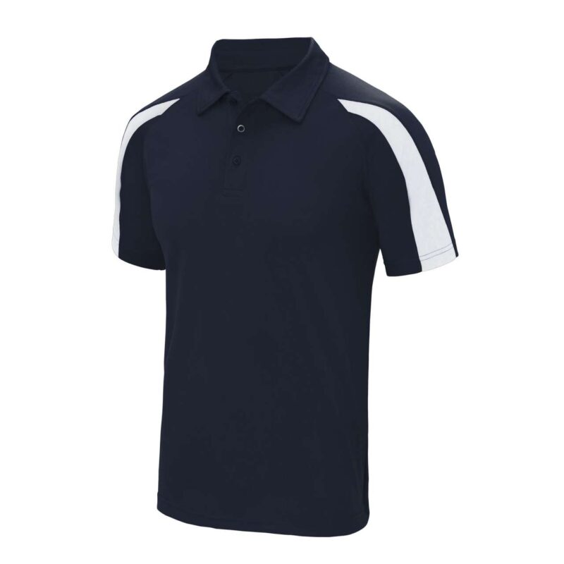 Just Cool CONTRAST COOL POLO - French Navy/Arctic White