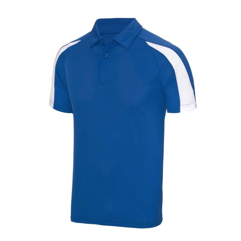 jc043-royal_bluearctic_white-a1 Just Cool CONTRAST COOL POLO - Royal Blue/Arctic White