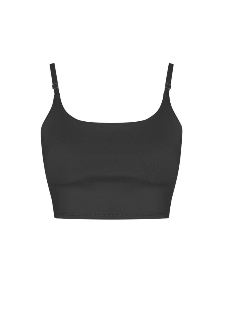Just Cool WOMEN'S RECYCLED TECH SPORTS BRA - Κατάμαυρο