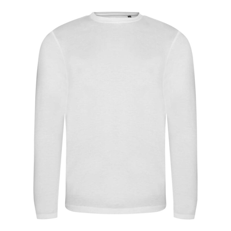 jt002-solid_white-a1 Just Ts LONG SLEEVE TRI-BLEND Μπλουζάκι - Solid White