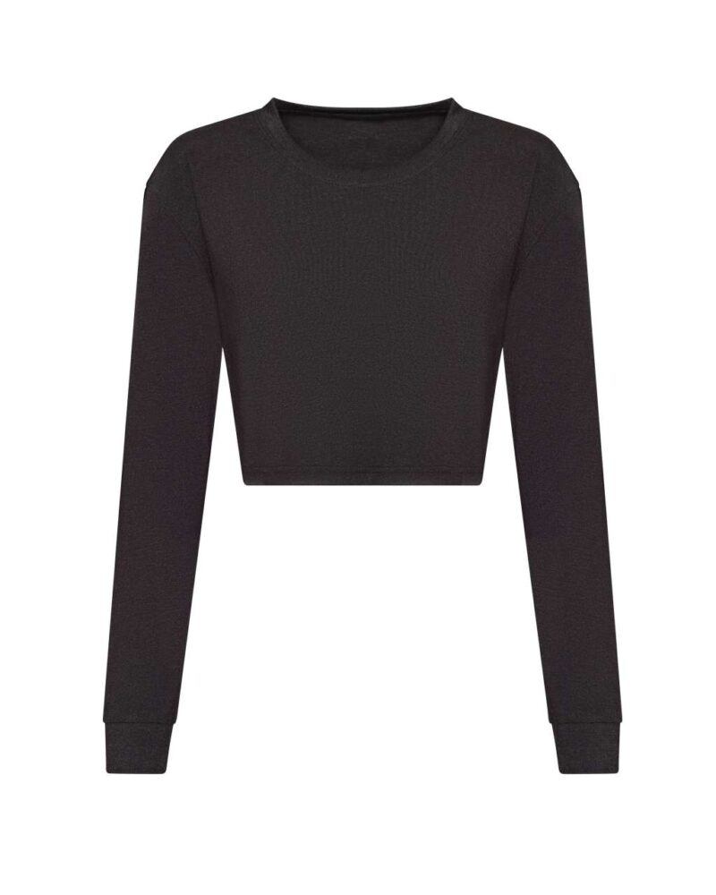 Just Ts T-shirt CROPPED WOMEN" (using "Μακρυμάνικο" for L/S) "Μακρυμάνικο T-shirt CROPPED WOMEN" Let's check if "WOMEN'S" implies "for women" or "women's". If it's "WOMEN'S - 40% Viscose/40% Cotton/20% Polyester