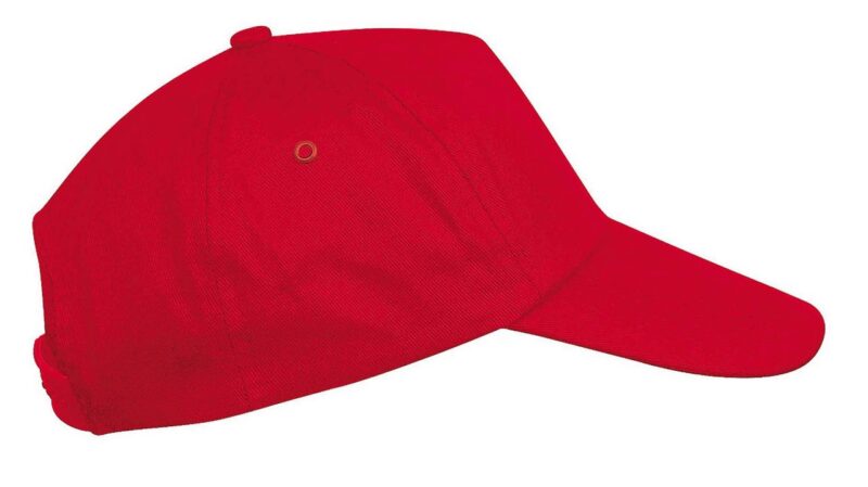 ka041-red-a1 K-UP FIRST KIDS - KIDS 5 PANEL CAP - Κόκκινο