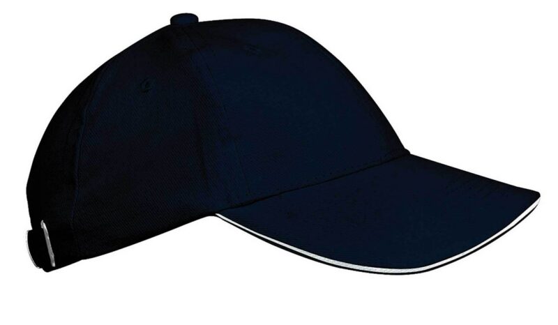 ka042-navy_white-a1 K-UP ORLANDO KIDS - KIDS' 6 PANELS CAP - Μπλε μαριν/Λευκό
