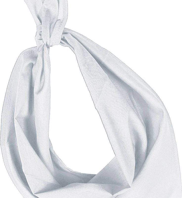ka064-white-a1 K-UP FIESTA - BANDANA - Λευκό