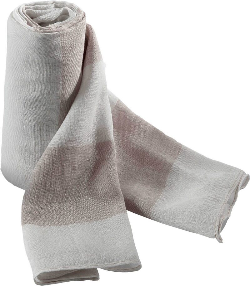 K-UP CHECHE SCARF - μπεζ/λευκό