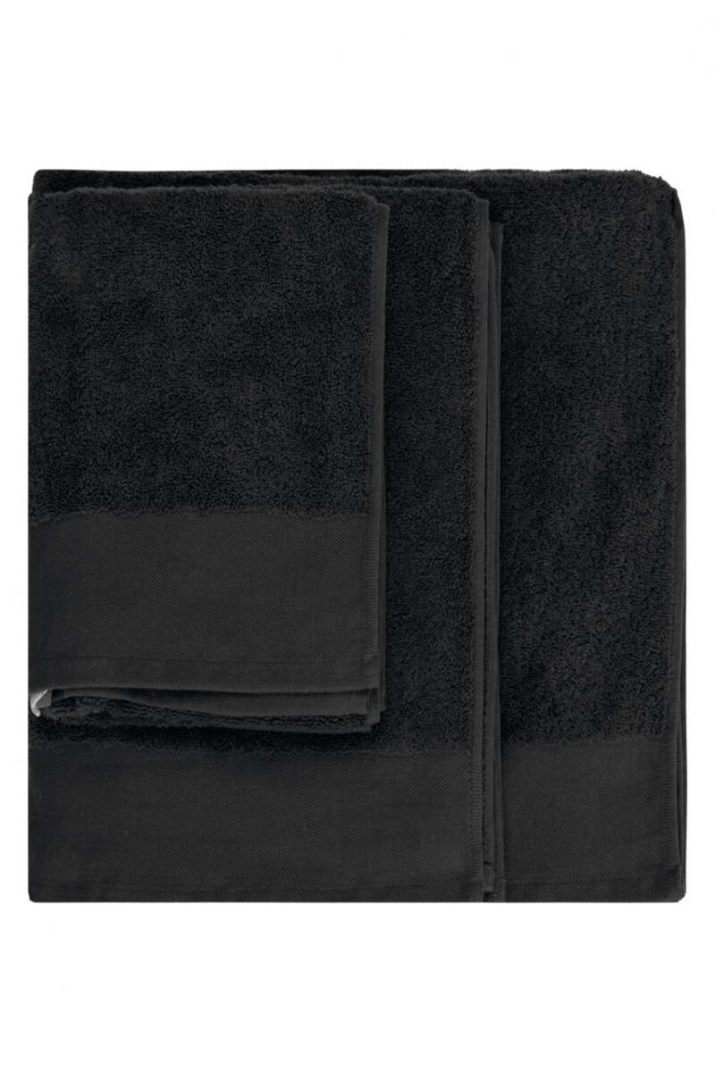 ka101-black-a1 Kariban ORGANIC BATH TOWEL - Μαύρο