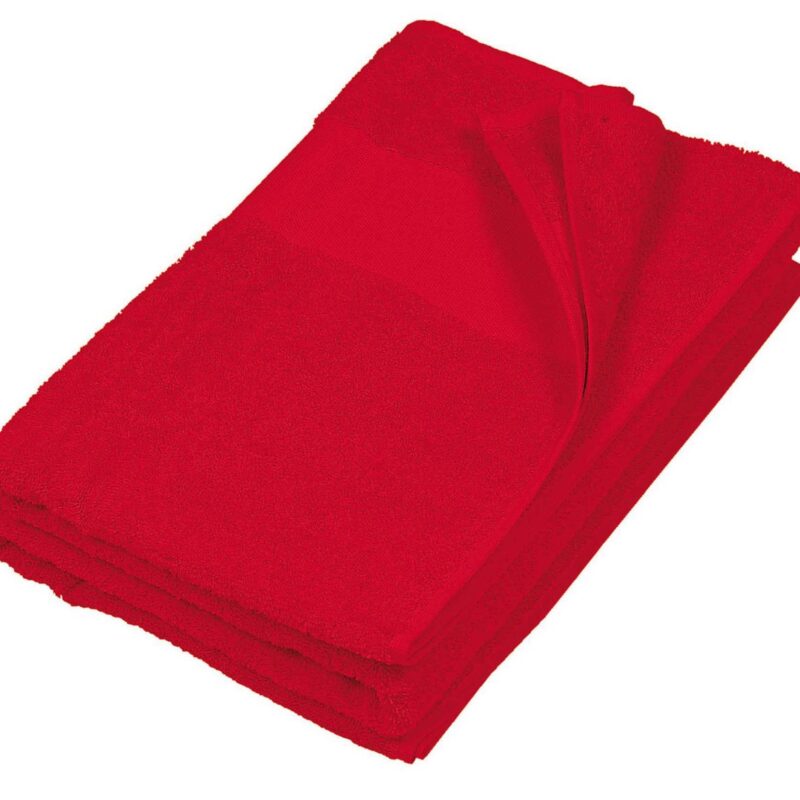 ka111-red-a1 Kariban BEACH TOWEL - Κόκκινο