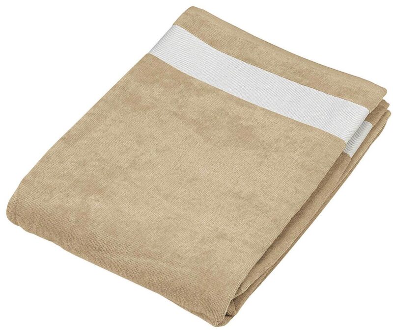 Kariban BEACH TOWEL - μπεζ/λευκό