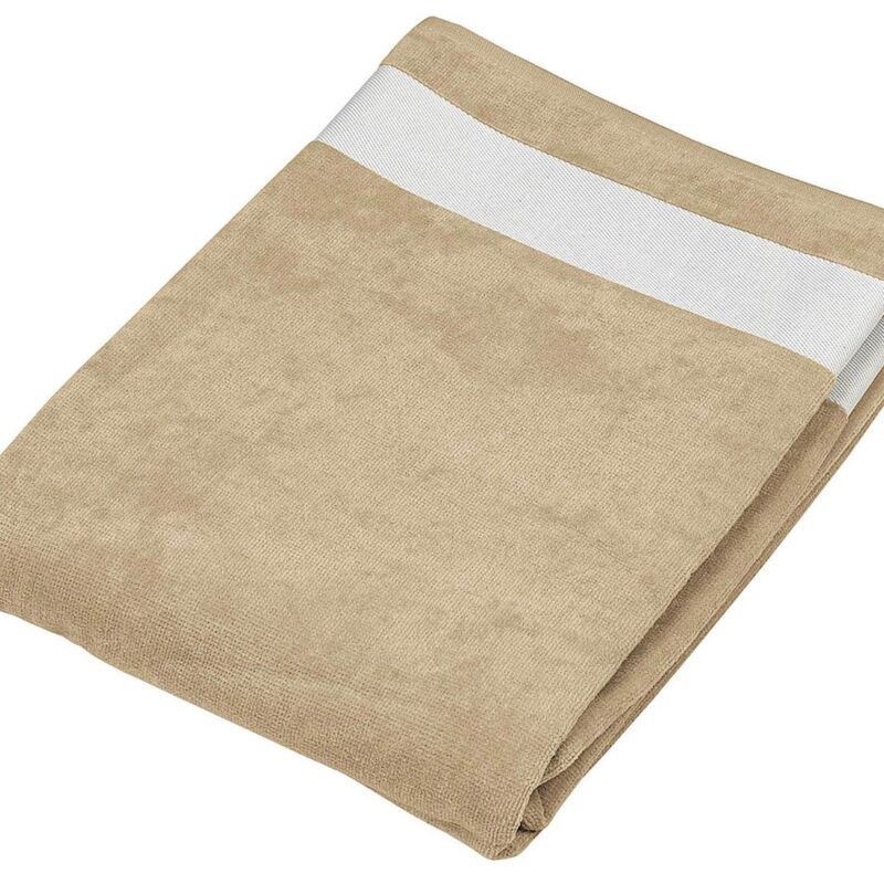 ka118-beige_white-a1 Kariban BEACH TOWEL - μπεζ/λευκό