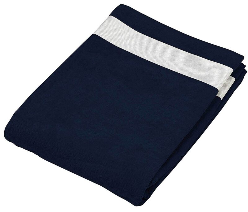 Kariban BEACH TOWEL - Μπλε μαριν/Λευκό