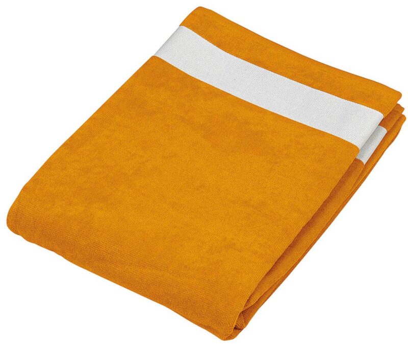 Kariban BEACH TOWEL - Πορτοκαλί/Λευκό