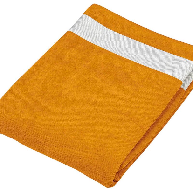 ka118-orange_white-a1 Kariban BEACH TOWEL - Πορτοκαλί/Λευκό