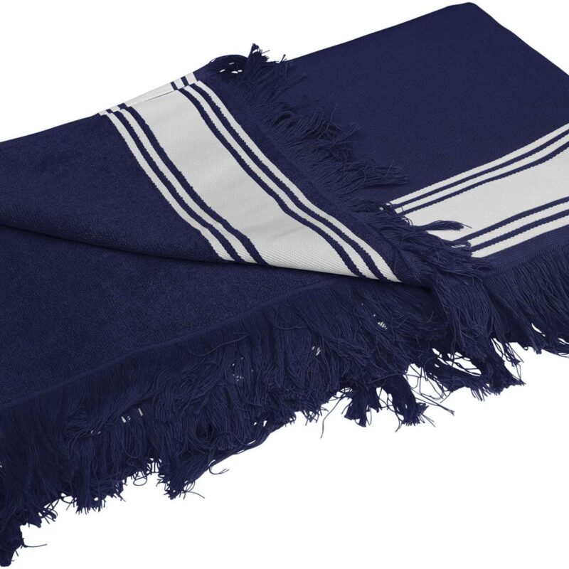Kariban FOUTA TOWEL - Μπλε μαριν/Λευκό