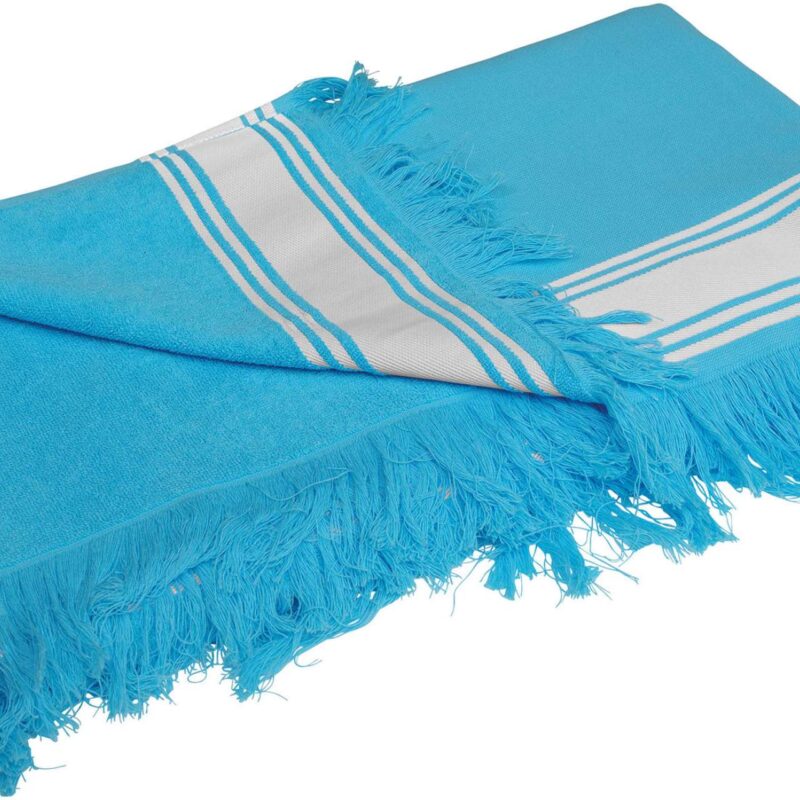 Kariban FOUTA TOWEL - Τυρκουάζ/Λευκό