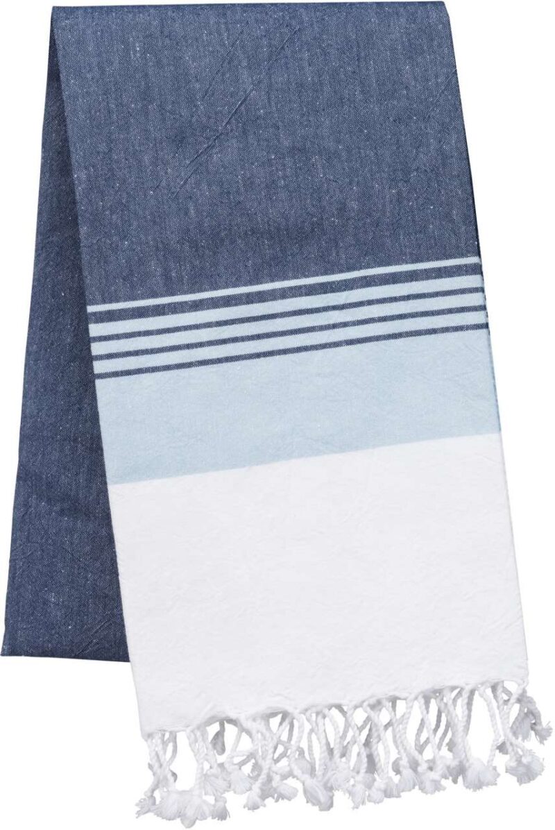 ka134-striped_denimsky_blue-a1 Kariban STRIPED FOUTA - Striped Denim/Sky Blue