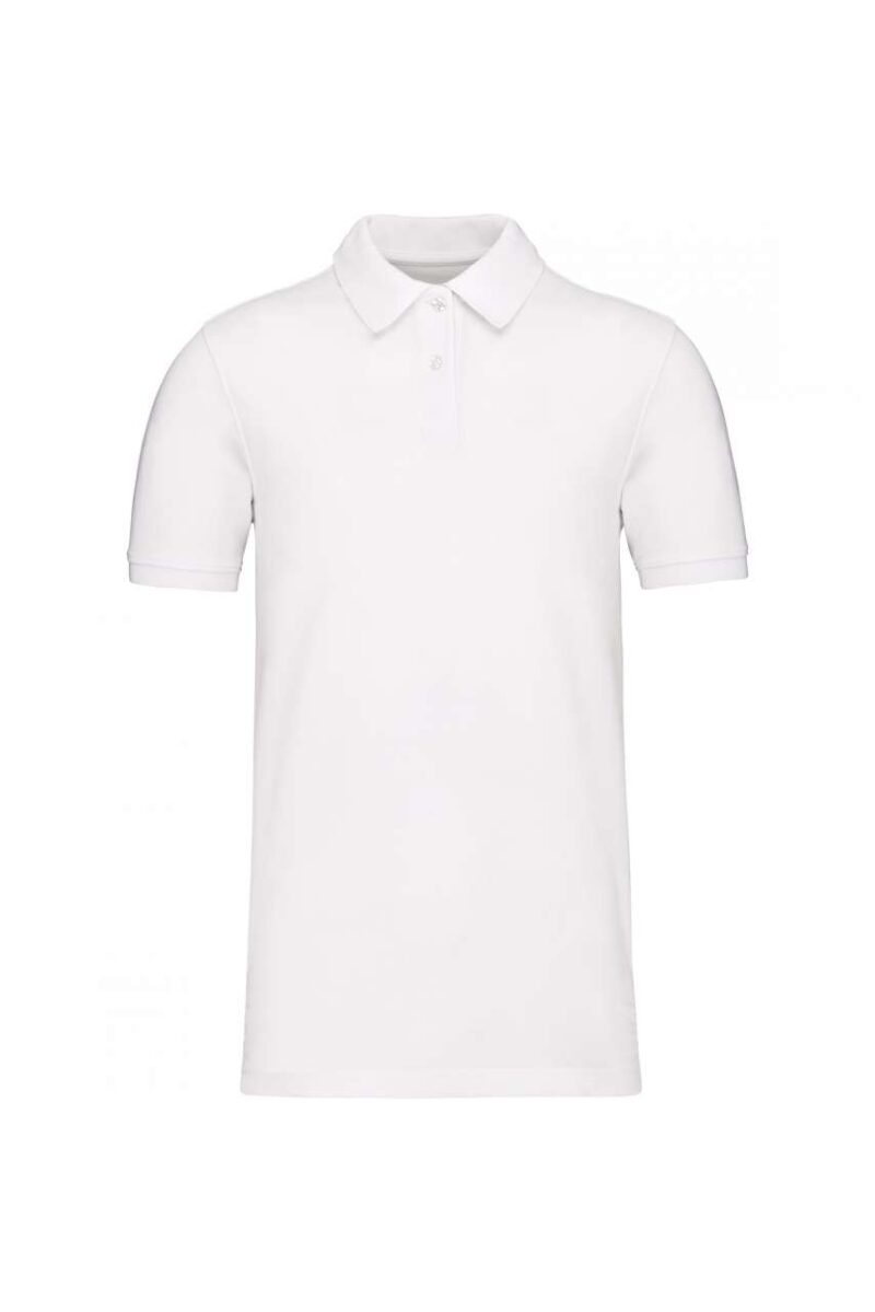 ka2025-white-a1 Kariban ORGANIC'S POLO 180 πικέ SHIRT MEN - Λευκό