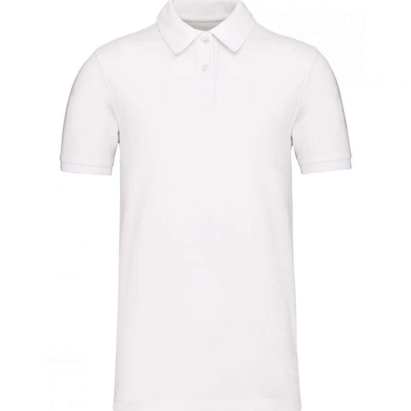 ka2025-white-a1 Kariban ORGANIC'S POLO 180 πικέ SHIRT MEN - Λευκό