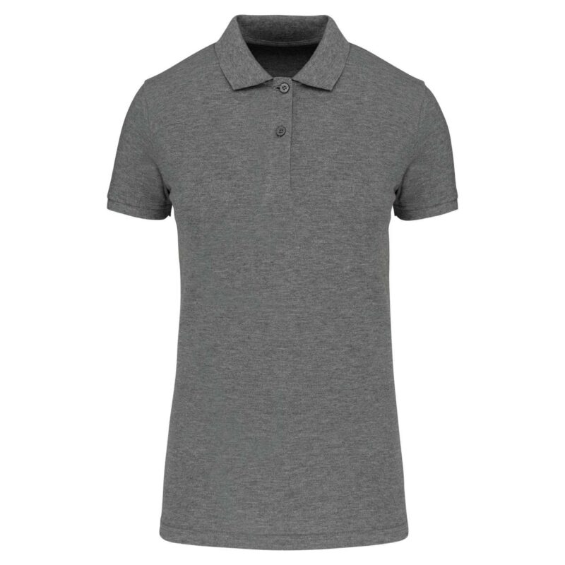ka2026-grey_heather-a1 Kariban LADIES' ORGANIC 180 PIQUÉ POLO SHIRT - Γκρι Μελανζέ