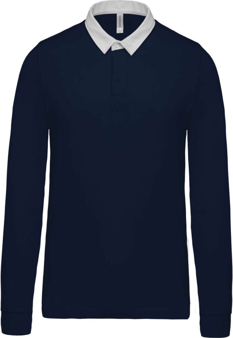 ka213-navy_white-a1 Kariban RUGBY POLO SHIRT - Μπλε μαριν/Λευκό