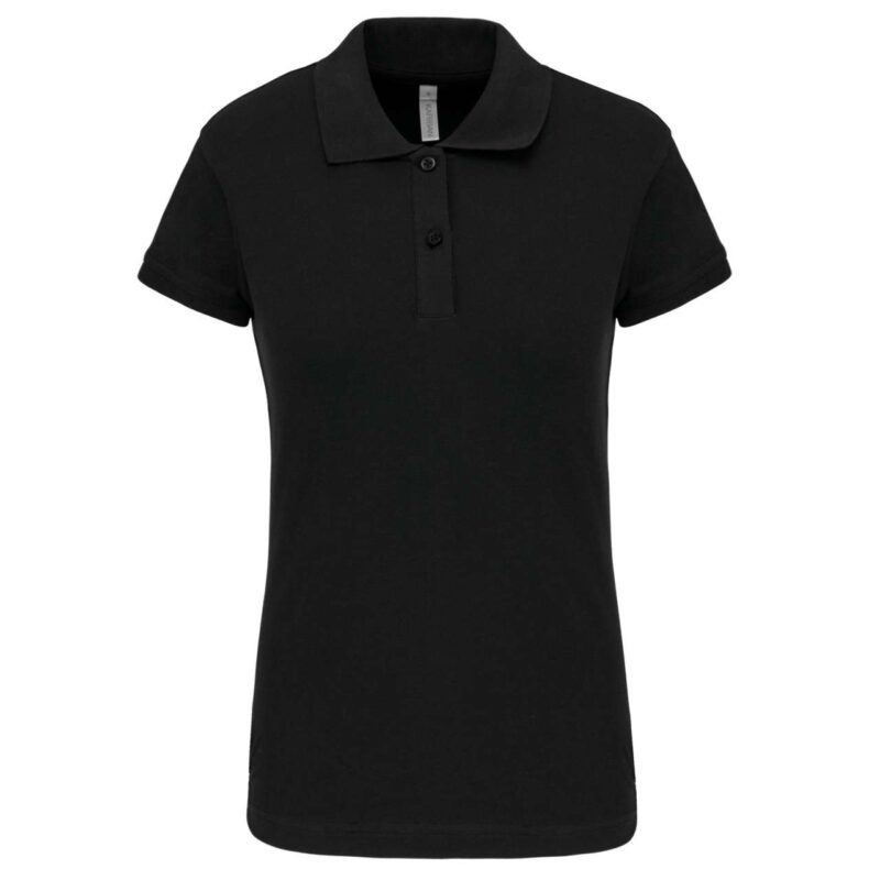 ka240-black-a2 Kariban BROOKE - LADIES' SHORT-SLEEVED BROOKE LADIES SHIRT POLO - Μαύρο