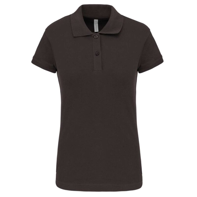 ka240-dark_grey-a2 Kariban BROOKE - LADIES' SHORT-SLEEVED BROOKE LADIES SHIRT POLO - Σκούρο Γκρι