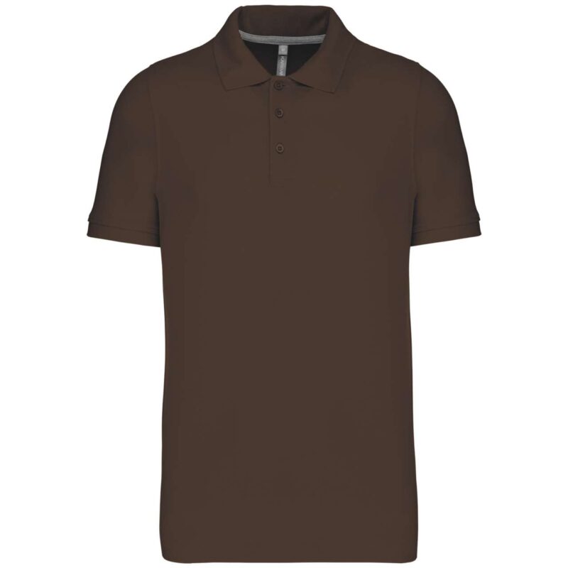 ka241-chocolate-a1 Kariban MEN'S SHORT SLEEVE PIQUÉ POLO SHIRT - Σοκολατί