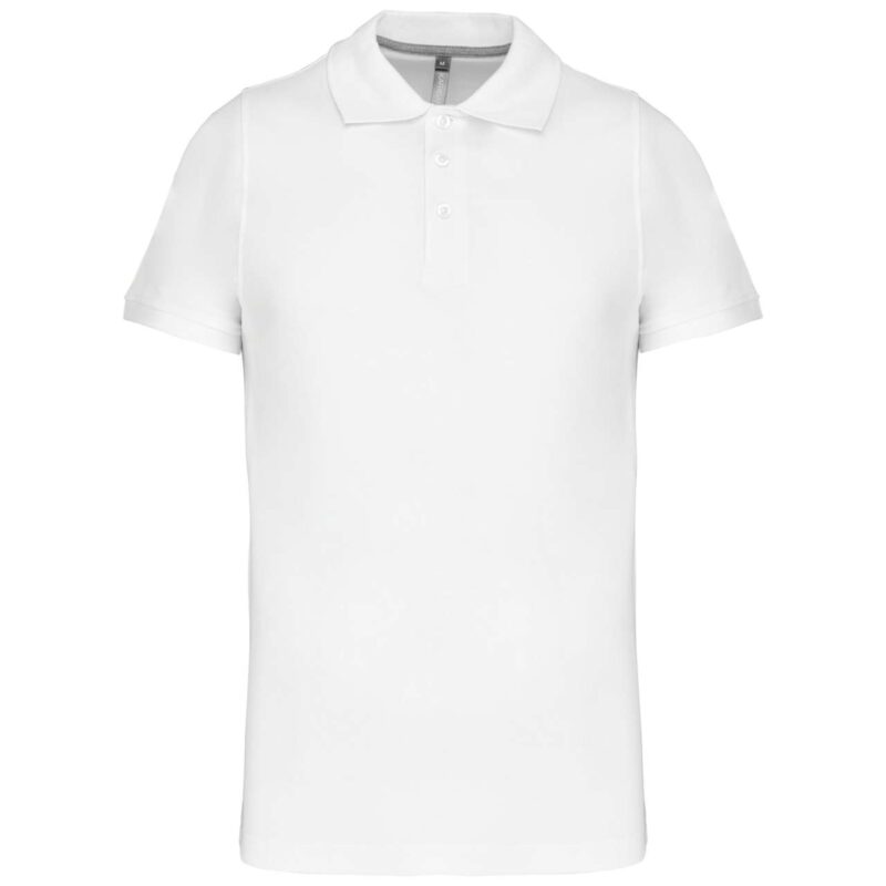ka241-white-a3 Kariban MEN'S SHORT SLEEVE PIQUÉ POLO SHIRT - Λευκό
