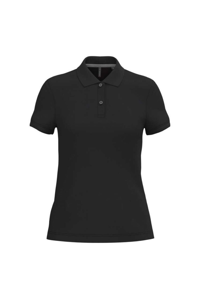 ka242-black-a1 Kariban LADIES' SHORT-SLEEVED POLO SHIRT - Μαύρο
