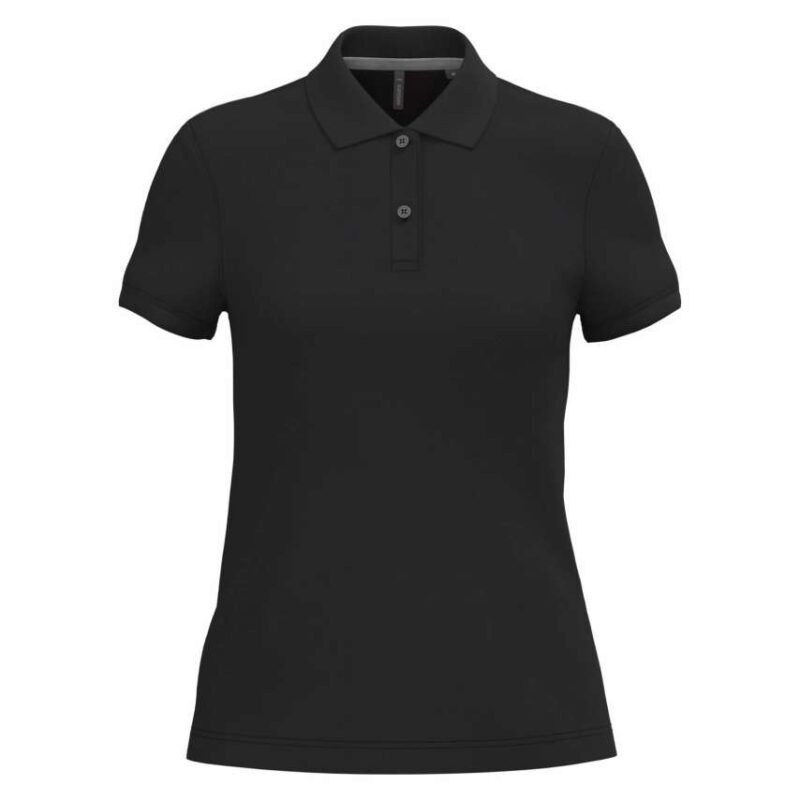 ka242-black-a1 Kariban LADIES' SHORT-SLEEVED POLO SHIRT - Μαύρο
